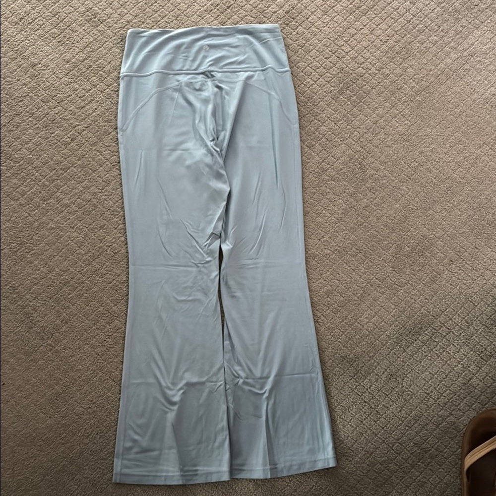 Light Gray Flared Yoga Pants